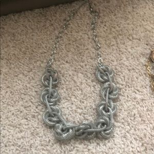 Chunky silver necklace